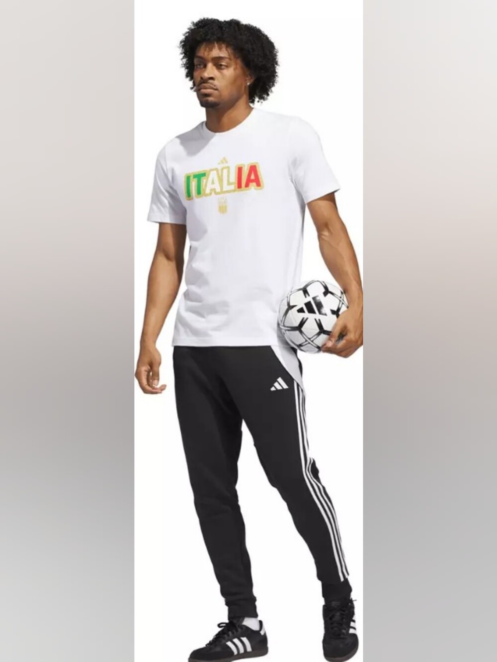 adidas 2026 Italy Home Jersey  Hook T- Shirt Men's Size Large NWT